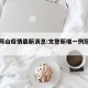 文登苘山疫情最新消息:文登新增一例冠状肺炎